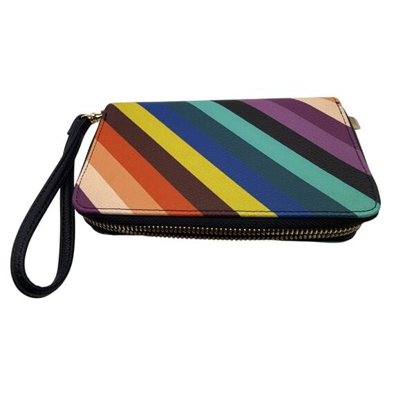 Multicolor Wallet Leather 7” X 4” - Picture 1 of 5